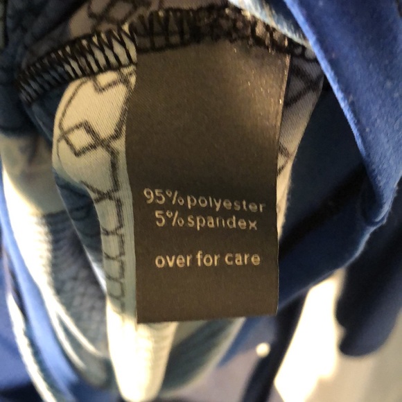 The Limited Collection Women's Geometric Wrap Dress Size 1X Black Blue W… - Picture 10 of 10